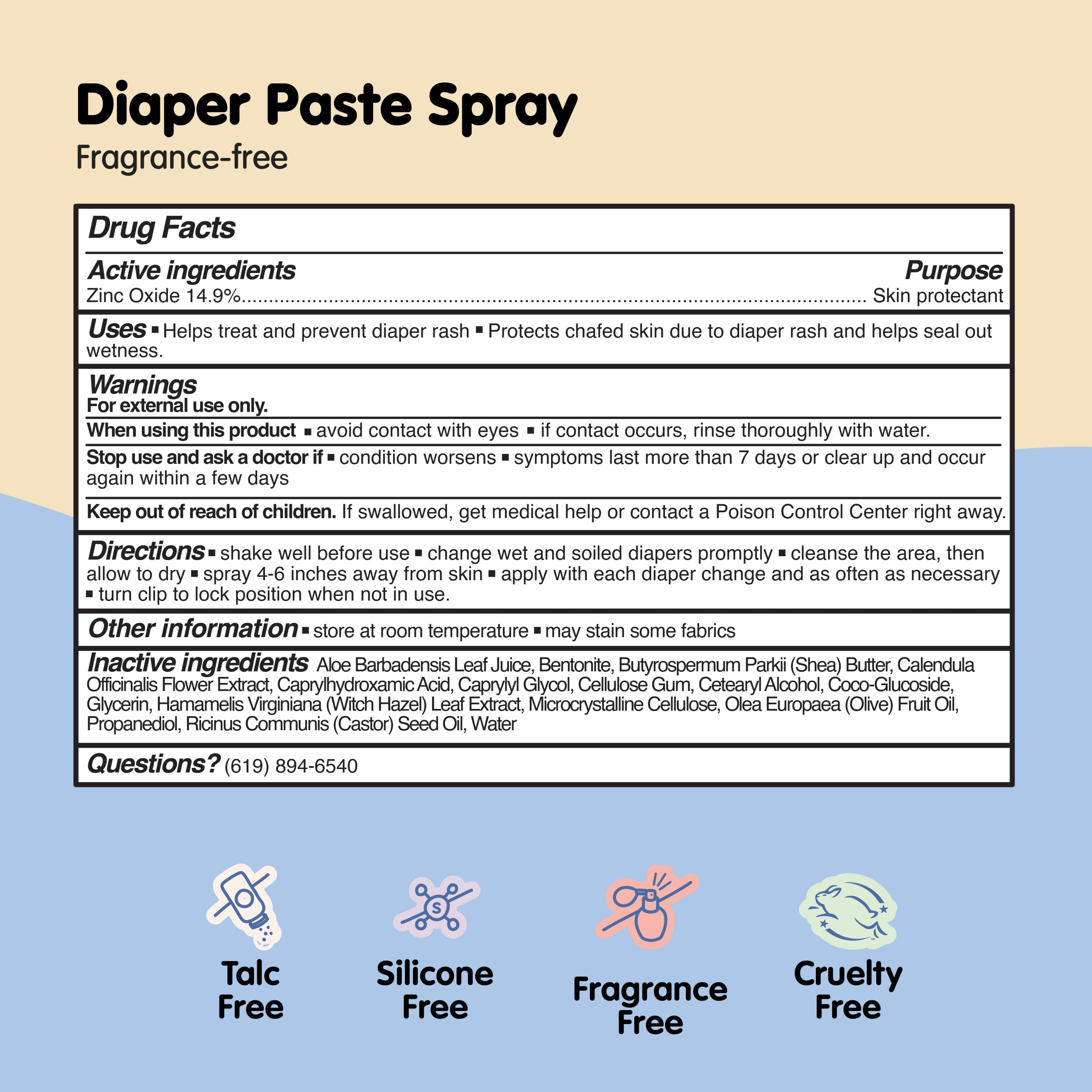 Sweet Cheeks Diaper Paste Spray - Image 6